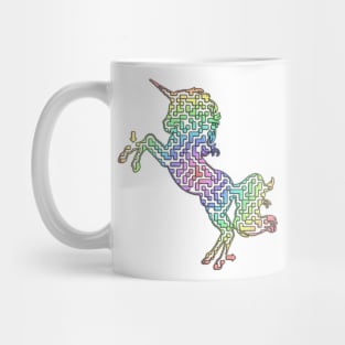 Unicorn Rainbow Maze & Labyrinth Mug